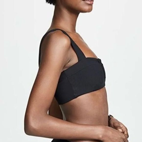 NWT! L*Space Lee Lee Black Bikini Top - Picture 7 of 8